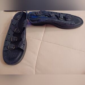 Flexus By Spring Step 41 10.5 Black Italian Sandals